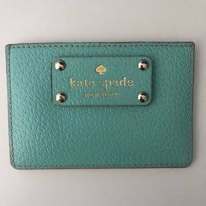 Kate Spade light blue card holder